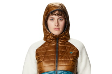 Image of Mountain Hardwear Altius Hybrid Hoody - Women's, Golden Brown, Extra Small, OL8190233-XS