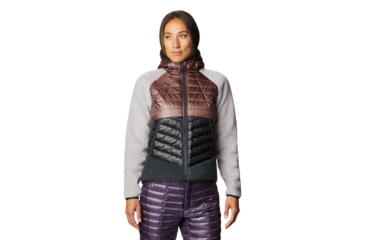 Image of Mountain Hardwear Altius Hybrid Hoody - Women's, Warm Ash, Medium, OL8190249-M