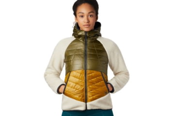 Image of Mountain Hardwear Altius Hybrid Hoody - Womens, Dark Bolt, Extra Small, 1865681236-XS