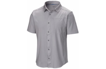 Image of Mountain Hardwear Chiller Short Sleeve Shirt - Men's-Grey Ice-Large