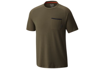 Image of Mountain Hardwear CoolHiker Short Sleeve T - Men's-Peatmoss-Medium