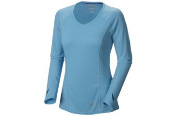 Image of Mountain Hardwear CoolRunner Long Sleeve T - Women's-Bounty Blue-X-Small