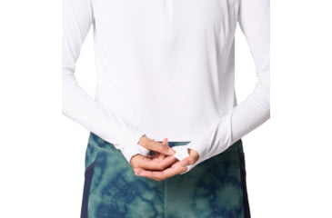Image of Mountain Hardwear Crater Lake Half Zip Crop Hoody - Women's, Fogbank, L, 2068771-102-L