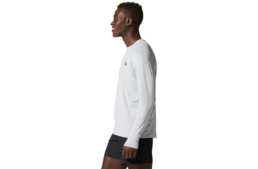 Image of Mountain Hardwear Crater Lake Long Sleeve Tops - Men's, Glacial, S, 1982421-097-S