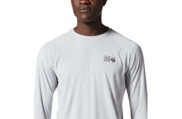 Image of Mountain Hardwear Crater Lake Long Sleeve Tops - Men's, Glacial, S, 1982421-097-S