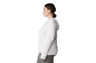 Image of Mountain Hardwear Crater Lake LS Hoody - Women's Extended, Fogbank, 1X, 1829682-102-1X