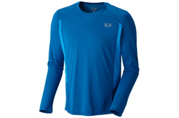 Image of Mountain Hardwear Double Wicked Long Sleeve Shirt - Men's-Deep Lagoon-Small