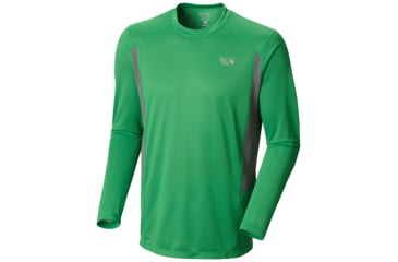 Image of Mountain Hardwear Double Wicked Long Sleeve Shirt - Men's-Fuse Green-Small