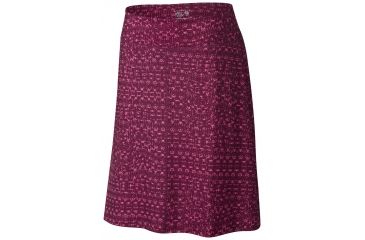 Image of Mountain Hardwear DrySpun Perfect Printed Skirt - Women's-Dark Raspberry-Large