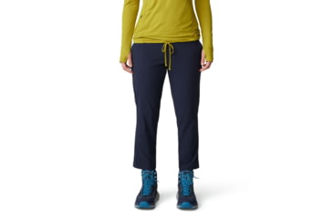 Image of Mountain Hardwear Dynama Crop Pants - Women's, Abyss, SxR, 2095471-439-SxR