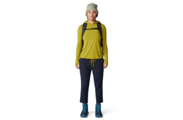 Image of Mountain Hardwear Dynama Crop Pants - Women's, Abyss, SxR, 2095471-439-SxR