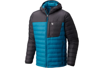 Image of Mountain Hardwear Dynotherm Hooded Down Jacket - Men's-Crevasse-X-Large