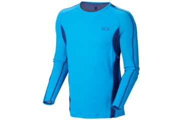 Image of Mountain Hardwear Elmoro Long Sleeve T-Shirt - Men's-Hyper Blue-Medium