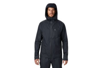 Image of Mountain Hardwear Exposure 2 Gore-Tex Paclite Plus Jacket - Men's, Dark Storm, Medium, OM8429004-M