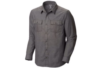 Image of Mountain Hardwear Frequentor Flannel Long Sleeve Shirt - Men's-Shark 2011-Medium