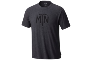 Image of Mountain Hardwear Hardwear Ice Axe Short Sleeve Tee - Men's-Heather Black-Medium