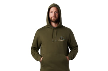 Image of Mountain Hardwear Hotel Basecamp Pullover Hoody - Mens, Dark Army, Large, 1881411304-L
