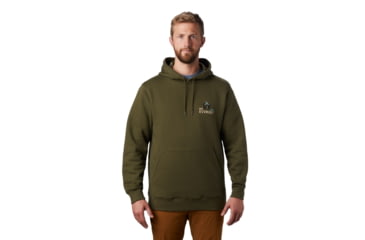 Image of Mountain Hardwear Hotel Basecamp Pullover Hoody - Mens, Dark Army, Large, 1881411304-L