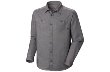 Image of Mountain Hardwear Huxley Long Sleeve Shirt - Men's-Shark-Small