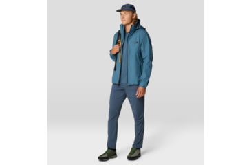 Image of Mountain Hardwear Low Exposure Short Sleeve Shirt - Men's, Moon Blue, M, 2110261-430-M