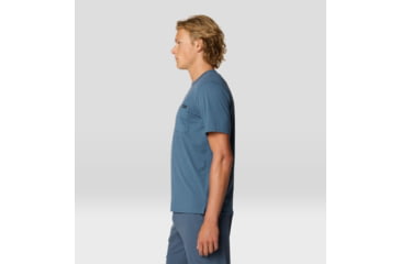 Image of Mountain Hardwear Low Exposure Short Sleeve Shirt - Men's, Moon Blue, M, 2110261-430-M