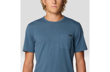 Image of Mountain Hardwear Low Exposure Short Sleeve Shirt - Men's, Moon Blue, M, 2110261-430-M