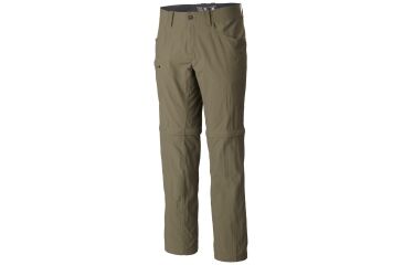 Image of Mountain Hardwear Mesa Convertible Pant V.2 - Men's-Stone Green-Short Inseam-Small