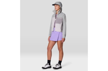 Image of Mountain Hardwear Wind Veil Hooded Jacket - Women's, Half Moon Grey, City Fog, Approaching St, L, 2146771-059-L