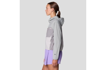 Image of Mountain Hardwear Wind Veil Hooded Jacket - Women's, Half Moon Grey, City Fog, Approaching St, L, 2146771-059-L