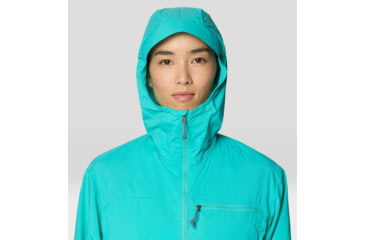 Image of Mountain Hardwear Wind Veil Hooded Jacket - Women's, Aqua Marina, M, 2146771-354-M