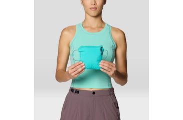 Image of Mountain Hardwear Wind Veil Hooded Jacket - Women's, Aqua Marina, M, 2146771-354-M