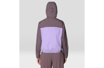 Image of Mountain Hardwear Wind Veil Hooded Jacket - Women's, Purple Sage, Harbor Violet, Approaching, S, 2146771-574-S