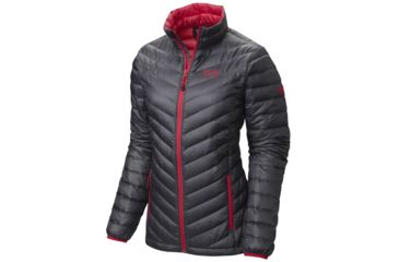 Image of Mountain Hardwear Nitrous Down Jacket - Women's-Graphite/Bright Rose-Small