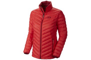 Image of Mountain Hardwear Nitrous Down Jacket - Women's-Red Hibiscus-Small