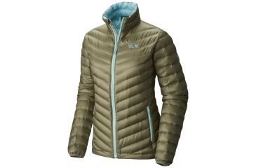 Image of Mountain Hardwear Nitrous Down Jacket - Women's-Stone Green-X-Small