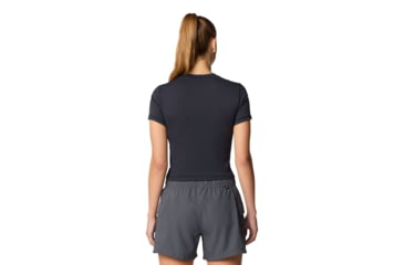 Image of Mountain Hardwear Peak Knit Short Sleeve Shirt - Women's, Black, M, 2113451-010-M