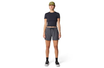 Image of Mountain Hardwear Peak Knit Short Sleeve Shirt - Women's, Black, M, 2113451-010-M