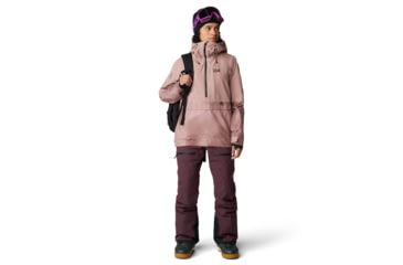 Image of Mountain Hardwear Powder Maven Anorak - Womens, Smoky Quartz, Smoky Quartz Vapors Print, Medium, 2090681642-M