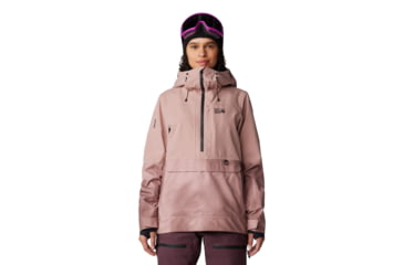 Image of Mountain Hardwear Powder Maven Anorak - Womens, Smoky Quartz, Smoky Quartz Vapors Print, Medium, 2090681642-M