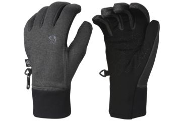 Image of Mountain Hardwear Power Stretch Stimulus Glove - Men's-Heather Grey-Large