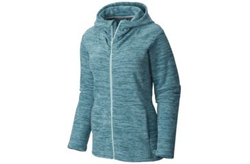 Image of Snowpass Fleece Full-Zip Hoody - Womens-Heather Teal Green-Medium