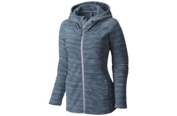 Image of Snowpass Fleece Full-Zip Hoody - Womens-Heather Zinc-Small