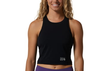 Image of Mountain Hardwear Stretch Tanklette - Womens, Black, Extra Small, 1982631010-XS