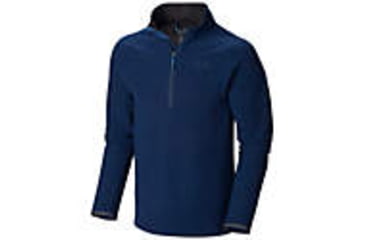 Image of Mountain Hardwear Toasty Tweed Fleece 1/4 Zip Jacket - Men's-Collegiate Navy-Medium