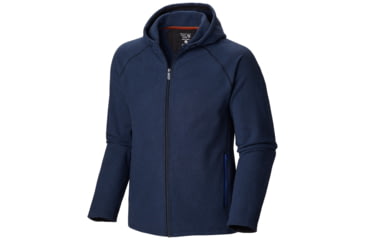 Image of Mountain Hardwear Toasty Twill Full-Zip Hoody - Mens-Collegiate Navy-Medium