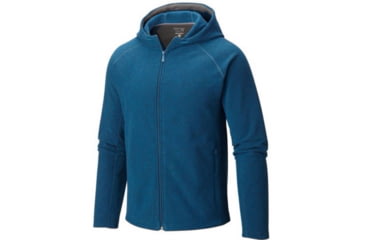 Image of Mountain Hardwear Toasty Twill Full-Zip Hoody - Men's-Phoenix Blue-Large