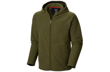 Image of Mountain Hardwear Toasty Twill Full-Zip Hoody - Men's-Utility Green-XX-Large