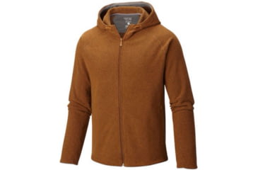 Image of Mountain Hardwear Toasty Twill Full-Zip Hoody - Men's-Golden Brown-Medium