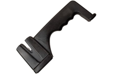 Image of Mtech Knife Sharpener, 7.5in Overall, Black ABS Handle, Ceramic Rods, Stands On Countertop, Black, MT-SPN001BK