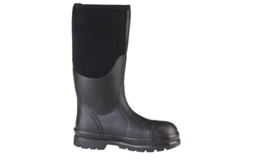 Image of Muck Boots Chore Classic Tall Steel Toe Rubber Work Boots - Men's, Black, 12, CHS-000A-BLK-120